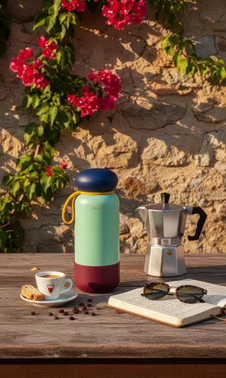 Sterna Aura –Mint Bordeaux | Termos 740 ml
