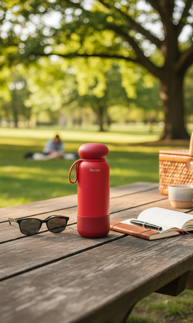 Sterna Aura – Ruby Red | Gün Boyu Sıcak & Soğuk Termos 740 ml