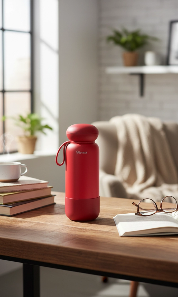Sterna Aura – Ruby Red | Gün Boyu Sıcak & Soğuk Termos 740 ml
