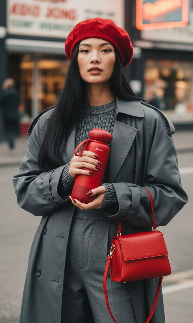 Sterna Aura – Ruby Red | Gün Boyu Sıcak & Soğuk Termos 740 ml