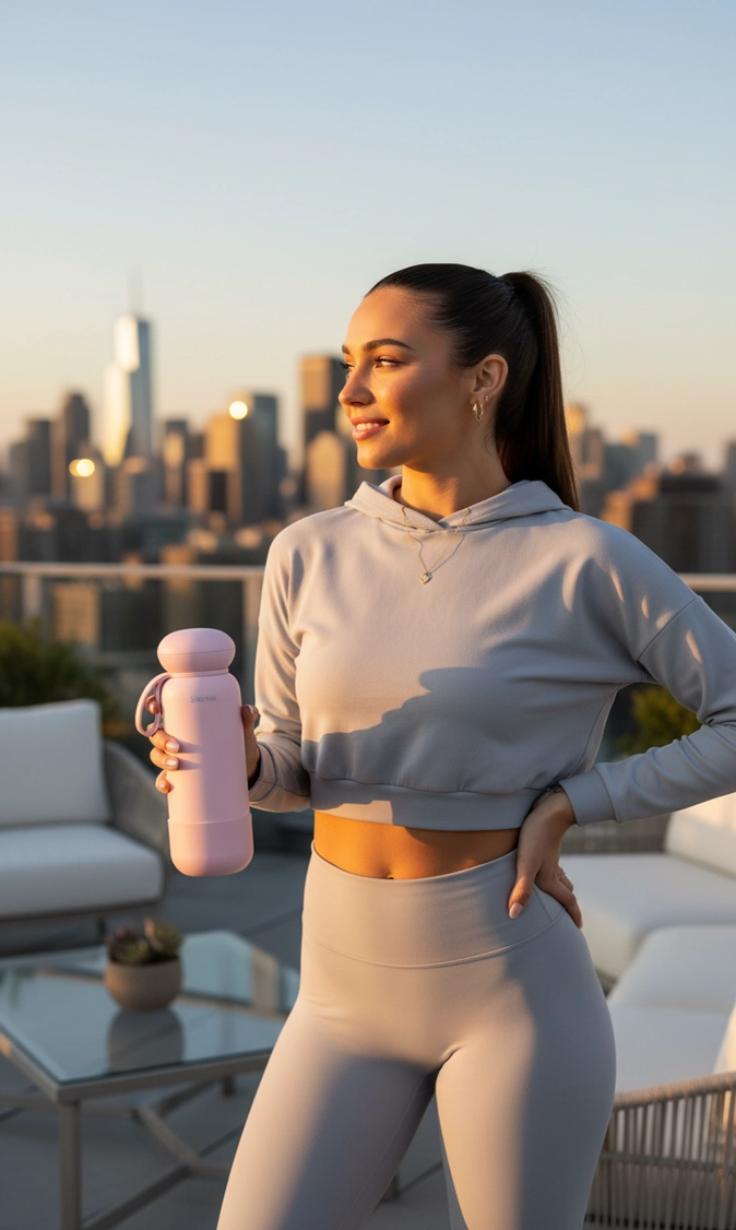Sterna Aura – Soft Pink | Gün Boyu Sıcak & Soğuk Termos 740 ml