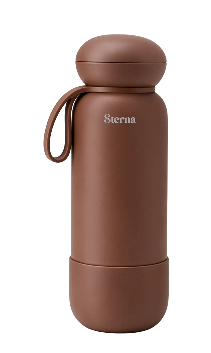 Sterna Aura – Cocoa Brown | Gün Boyu Sıcak & Soğuk Termos 740 ml
