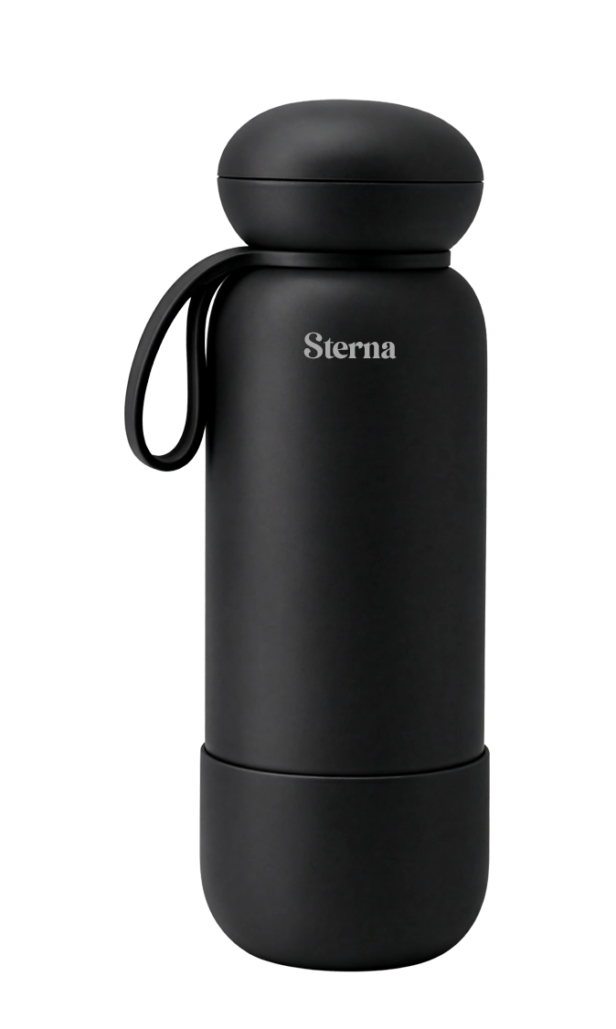 Sterna Aura – Onyx Black | Gün Boyu Sıcak & Soğuk Termos 740 ml