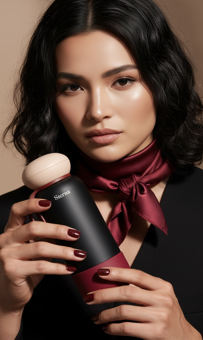 Sterna Aura – Noir Burgundy | Gün Boyu Sıcak & Soğuk Termos 740 ml