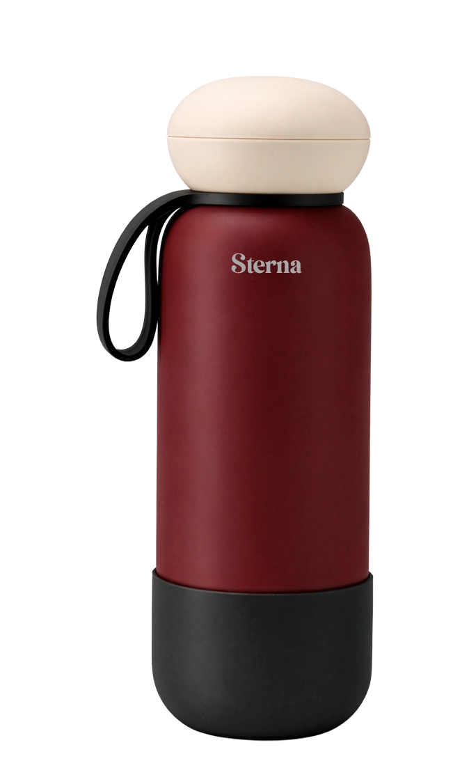 Sterna Aura – Burgundy Noir | Gün Boyu Sıcak & Soğuk Termos 740 ml