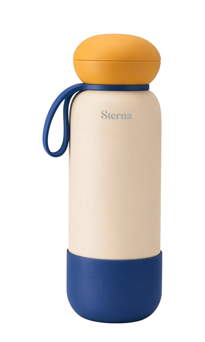 Sterna Aura – Mustard Blue | Gün Boyu Sıcak & Soğuk Termos 740 ml