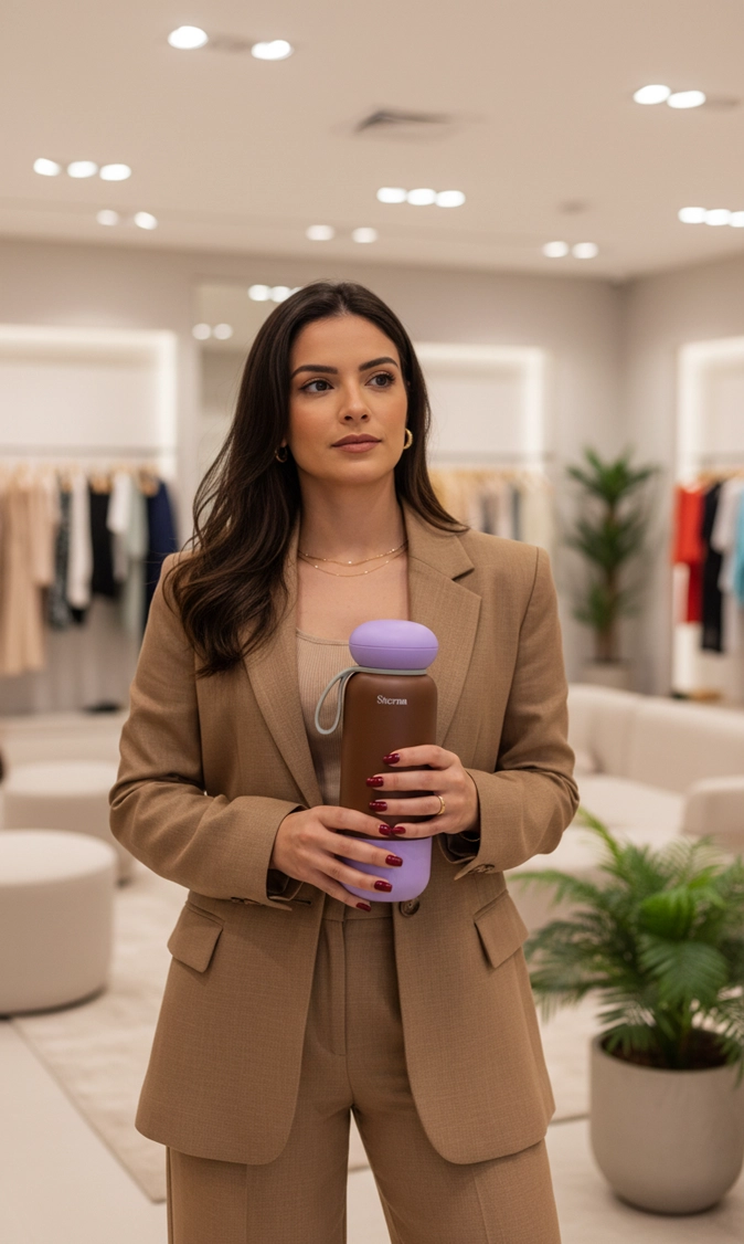 Sterna Aura – Cocoa Lilac | Gün Boyu Sıcak & Soğuk Termos 740 ml