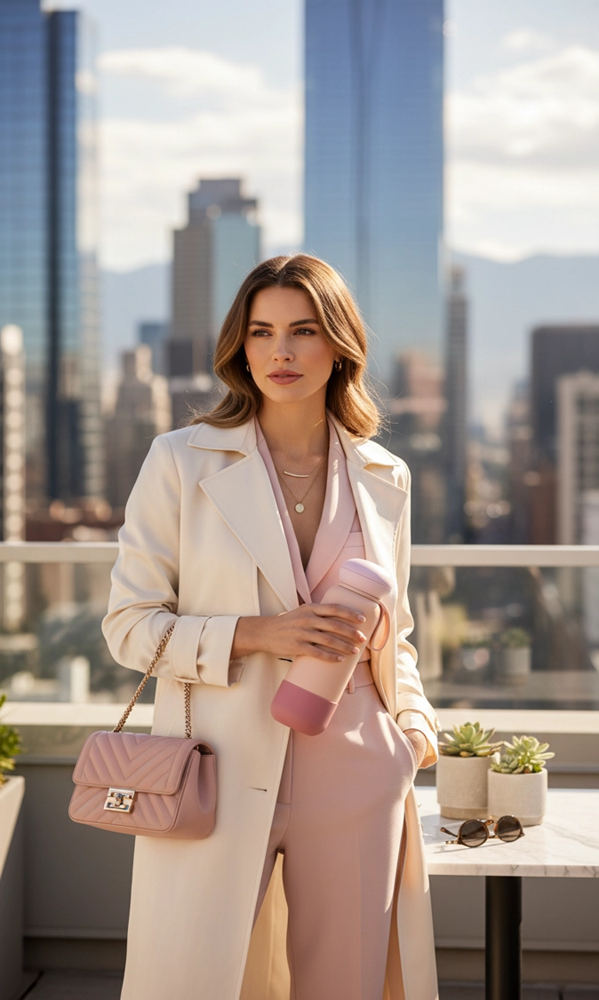 Sterna Aura - Blush Peach | Gün Boyu Sıcak & Soğuk Termos 740 ml