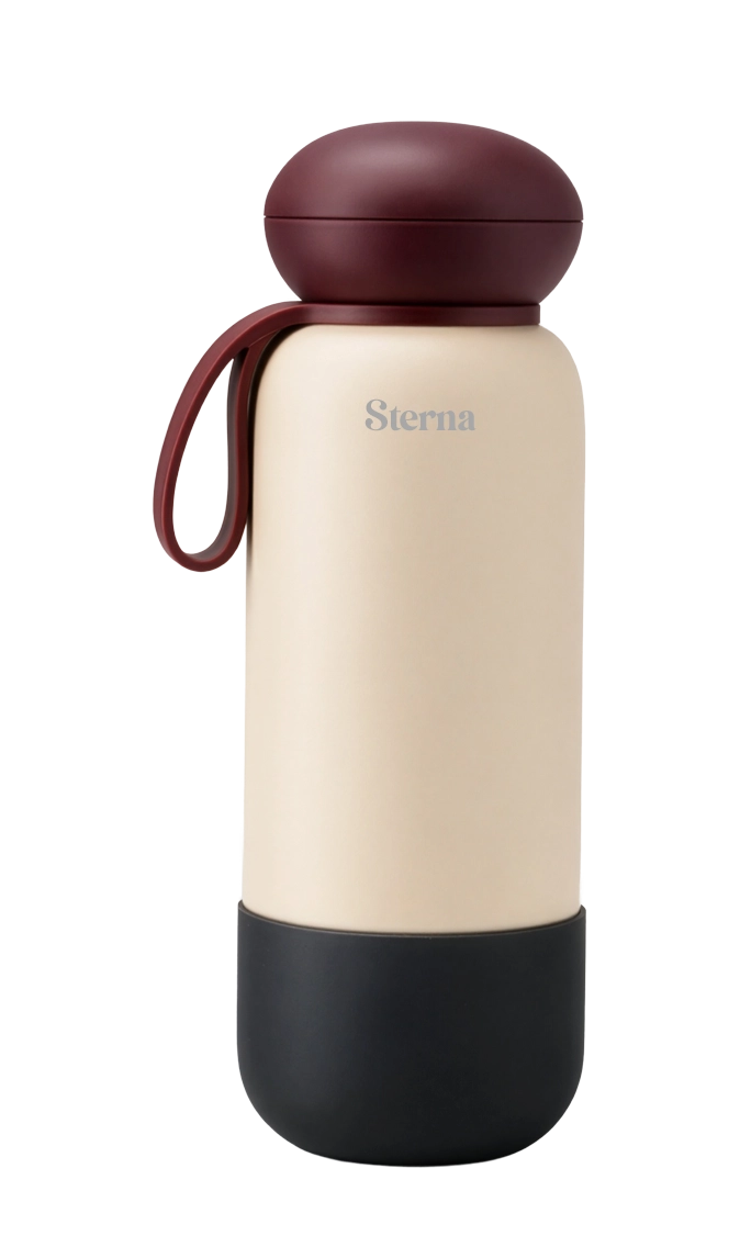 Sterna Aura – Burgundy Ivory | Gün Boyu Sıcak & Soğuk Termos 740 ml