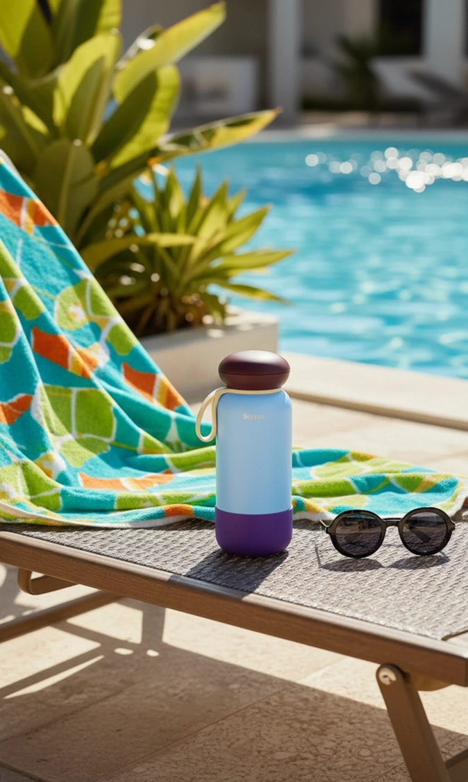 Sterna Aura – Azure Bordeaux | Gün Boyu Sıcak & Soğuk Termos 740 ml