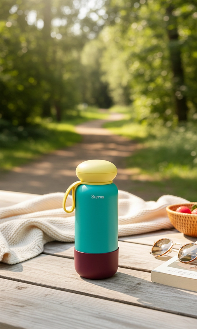 Sterna Aura – Teal Garnet | Gün Boyu Sıcak & Soğuk Termos 740 ml