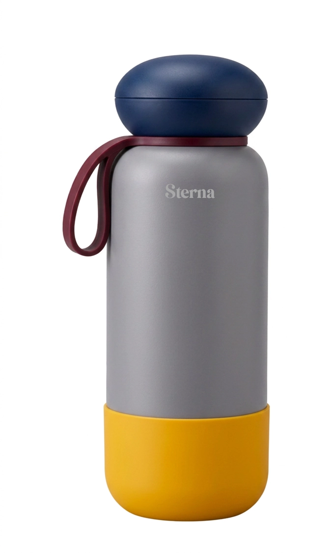 Sterna Aura – Grey Bordeaux | Gün Boyu Sıcak & Soğuk Termos 740 ml