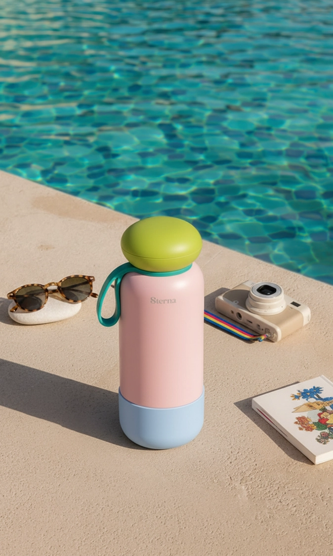 Sterna Aura – Rose Aqua | Gün Boyu Sıcak & Soğuk Termos 740 ml