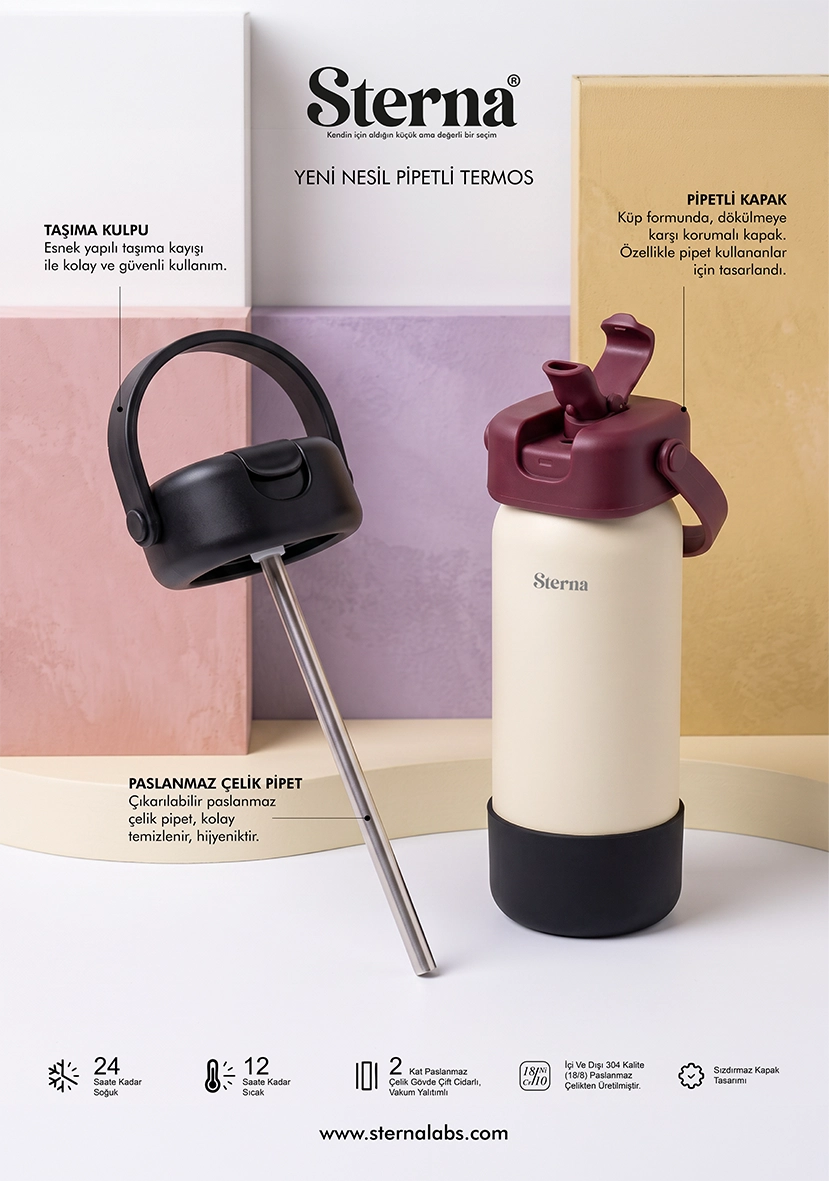 Sterna Aura – Orchid Dream | Gün Boyu Sıcak & Soğuk Termos 740 ml
